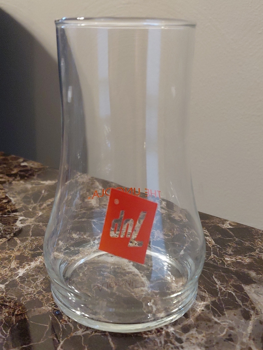 Vintage 1970s 7-Up The Uncola Upside-Down Glass Tumbler